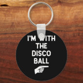 Porte-clés avec le bal disco drôle d'Halloween correspondant (Recto)