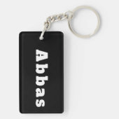 Porte-clés avec le nom Abbas (Dos)