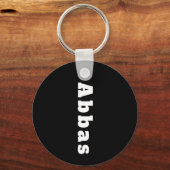 Porte-clés avec le nom Abbas (Recto)