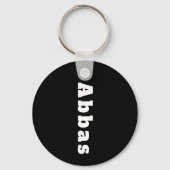 Porte-clés avec le nom Abbas (Verso)