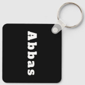 Porte-clés avec le nom Abbas (Dos)