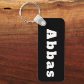 Porte-clés avec le nom Abbas (Recto)