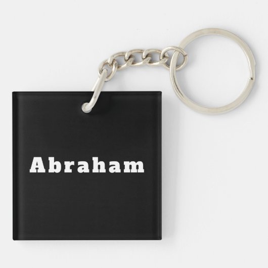 Porte-clés avec le nom Abraham (Dos)