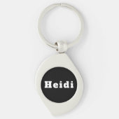 Porte-clés avec le nom Heidi (Devant)
