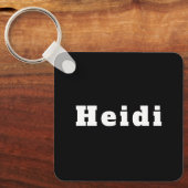 Porte-clés avec le nom Heidi (Recto)