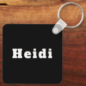 Porte-clés avec le nom Heidi (Verso)