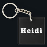 Porte-clés avec le nom Heidi<br><div class="desc">Porte-clés avec le nom Heidi</div>