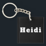 Porte-clés avec le nom Heidi<br><div class="desc">Porte-clés avec le nom Heidi</div>