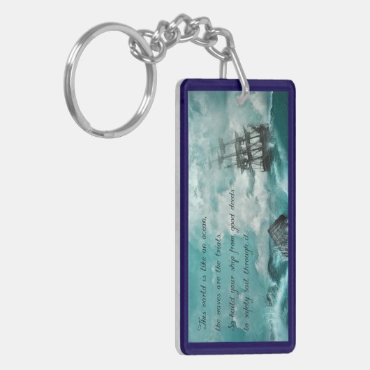 Porte-clés avec navire (Devant gauche)
