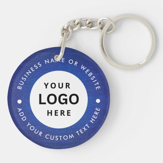 Porte-clés avec nom et logo de l'entreprise (Dos)