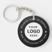 Porte-clés avec nom et logo de l'entreprise (Devant)