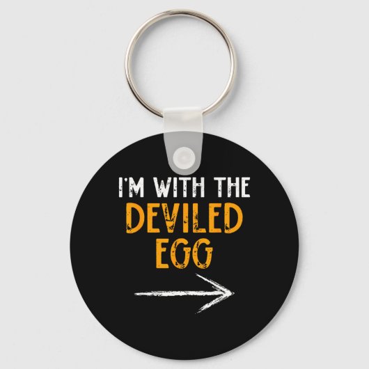 Porte-clés avec The Deviled Egg Halloween Matching Couple (Recto)