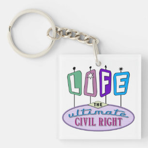 Porte-clés avec un design pro-vie.