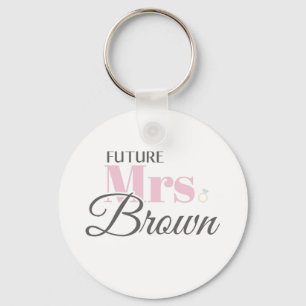 Porte-clés Avenir Fiançailles mignon Mme Brown Bachelorette