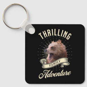 Porte-clés Aventure de famille palpitante dans l'ours sauvage
