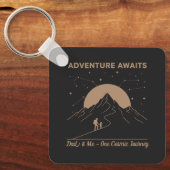 Porte-clés Aventure de papa et moi cosmique (Recto)