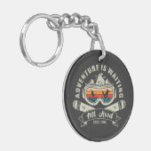 Porte-clés Aventure de ski Retro Mount Hood (Devant gauche)