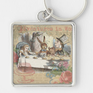 Porte-clés Aventures d'Alice au pays des merveilles Art de la