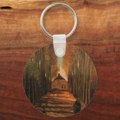 Porte-clés Avenue des peupliers à l'automne par Vincent van G (Recto)