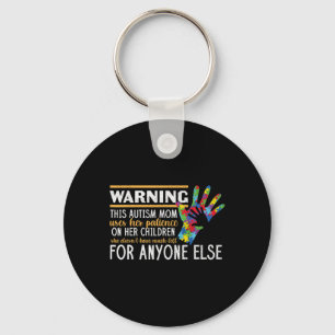Porte-clés Avertissement Autisme Patience Mère Autiste Enfant