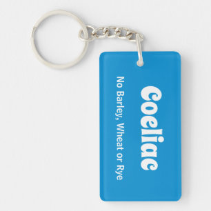 Porte-clés Avertissement Coeliac Celiac