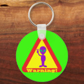 Porte-clés Avertissement de l'Alien (Recto)