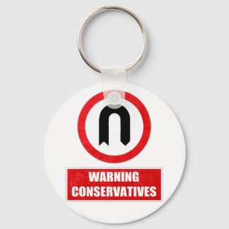 Porte-clés AVERTISSEMENT DES CONSERVATEURS (tour en U)