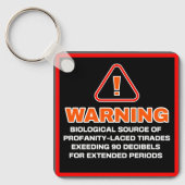 PORTE-CLÉS AVERTISSEMENT DU TIRADE (Recto)