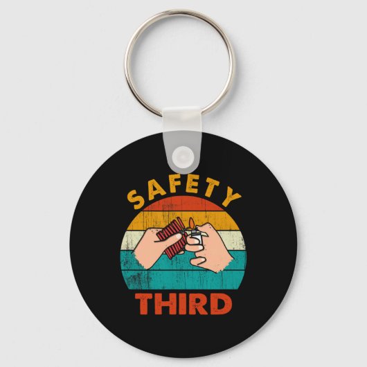 Porte-clés Avertissement Feu d'artifice Rackers Sécurité Troi (Recto)