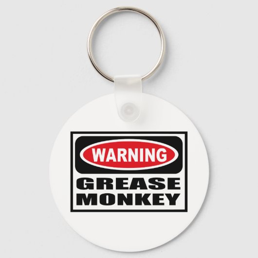 Porte-clés Avertissement GREASE MONKEY Porte - clé (Recto)