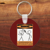 Porte-clés Avertissement Joueur euphonique Temperamental (Verso)