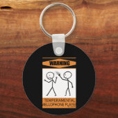 Porte-clés Avertissement Lecteur de microphone Temperamental (Recto)