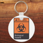 Porte-clés Avertissement Porte - clé de danger biologique (Recto)
