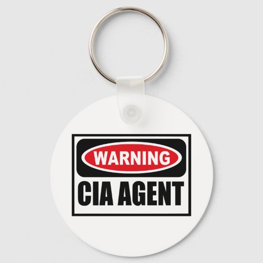 Porte-clés Avertissement Porte - clé de l'AGENT CIA (Recto)