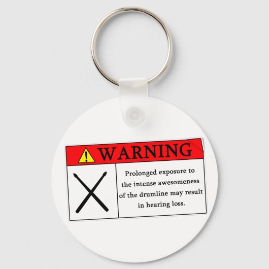 Porte-clés Avertissement Porte - clé Drumline (Recto)