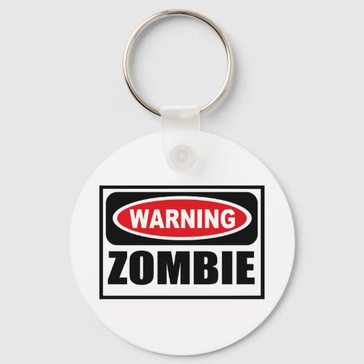 Porte-clés Avertissement Porte - clé ZOMBIE (Recto)