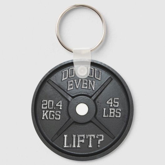 Porte-clés Avez-Vous Même Levé - Barbell Plate (Recto)