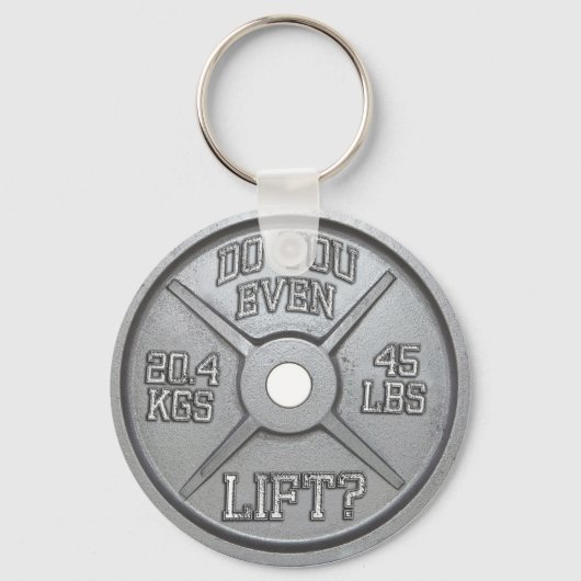 Porte-clés Avez-Vous Même Levé - Barbell Plate (Recto)