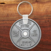 Porte-clés Avez-Vous Même Levé - Barbell Plate (Recto)