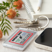 Porte-clés AVGAS / 100LL carburant seulement acrylique (Devant droit)