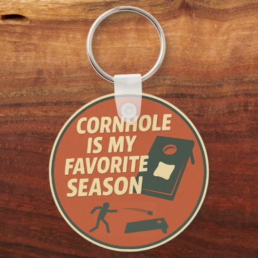 Porte-clés Avid Cornhole Player Humor (Verso)