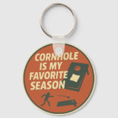Porte-clés Avid Cornhole Player Humor (Verso)