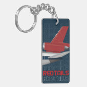 Porte-clés avion à queue rouge (Devant gauche)
