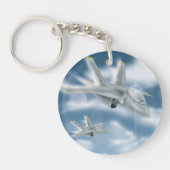 Porte-clés Avion à réaction militaire (Devant)
