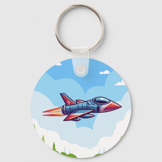 Porte-clés avion/avion de chasse (Recto)