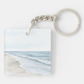 Porte-clés Avion bleu blanc (Dos)