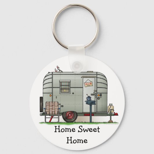 Porte-clés Avion Camper Trailer HSH (Recto)