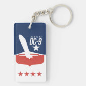 Porte-clés Avion classique de ligne aérienne (Dos)
