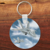 Porte-clés Avion de chasse à réaction (Recto)