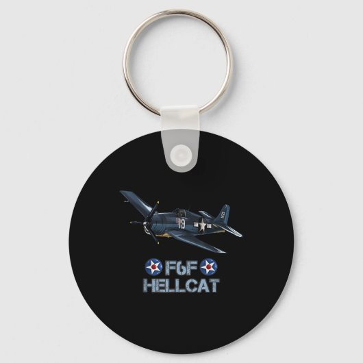 Porte-clés Avion de chasse F6f Hellcat de la Seconde Guerre m (Recto)